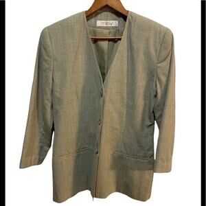 Glen plaid San Francisco’s co collection blazer w pockets size 5/6 in EUC